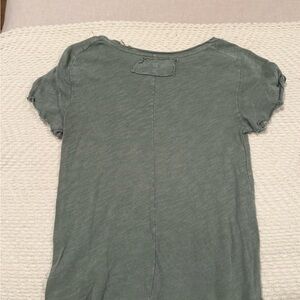 Free People Short Sleeve Tee in Olive